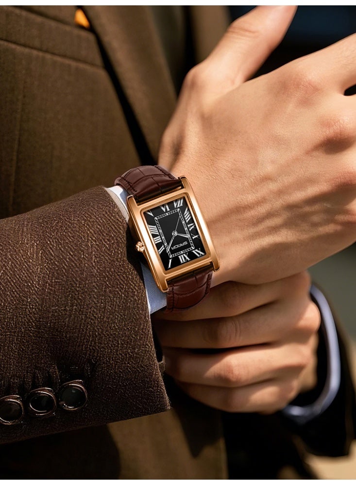 Sanda Watches For Men New 1150 Fashion Couple Watch Elegant Design Rectangular Dial Waterproof Quartz Movement Business Men's Watch - Image 3