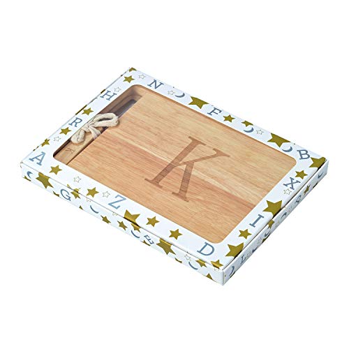 Miicol Wood Charcuterie Board, Monogram Cheese Board 10 Inch, Personalized Initial Cutting Board with Spreader, Unique Housewarming Gift, Ideal for Kitchen, Home, Letter K - Image 5