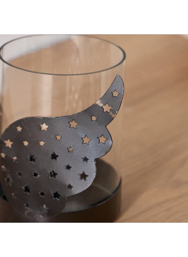 Home Box Calot Metal Angel Votive with Glass Candleholder- 14x8x11 cm 8 x 11 x 14 cm - Image 4