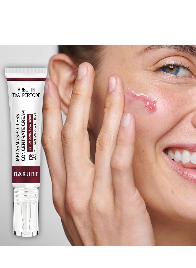 BARUBT Arbutin Skin Brightening Cream, Niacinamide Face Cream for Moisturizing, Melasma Spot Corrector, Dark Spot Remover, Anti-Aging Skin Tone Correcting Cream for Even Complexion 15g - Image 2