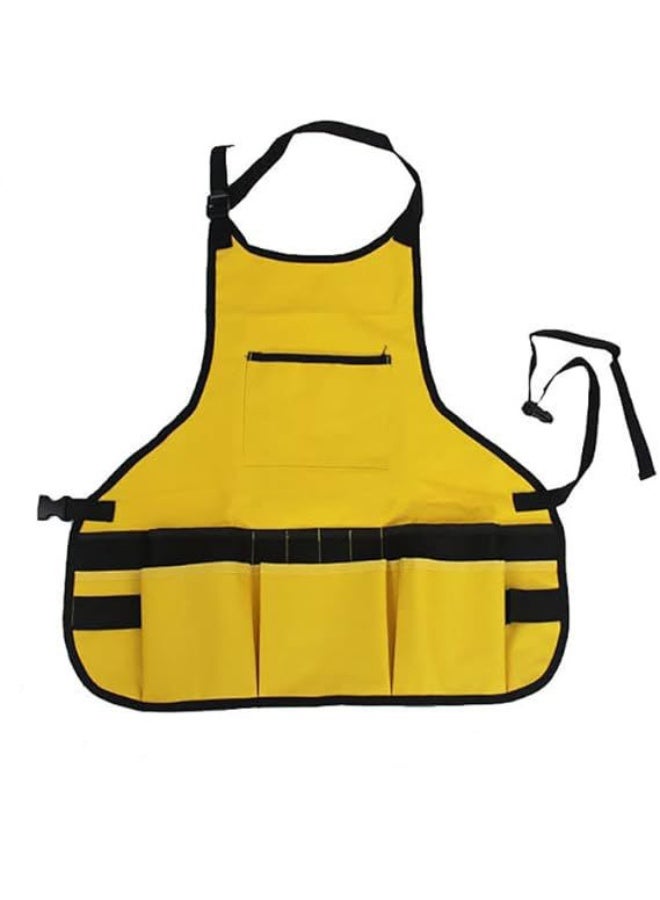 general Waterproof Garden Tool Apron with Tool Pockets fit for Gardening Workers mechanics, machinists, artists, chefs, tattoo, barbers, bartenders, gardener and more