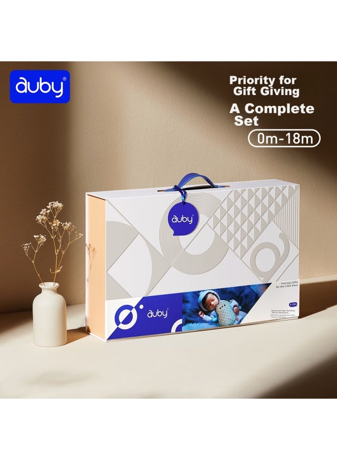 Auby Newborn Welcome Gift Box, High-end Infant And Toddler Toys, 0-1 Year Old Baby Comforting Doll, Rattle Gift - Image 4