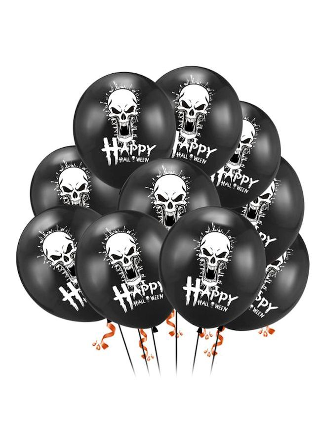 NIBEMINENT 10-Piece Happy Halloween Printed Party Balloon