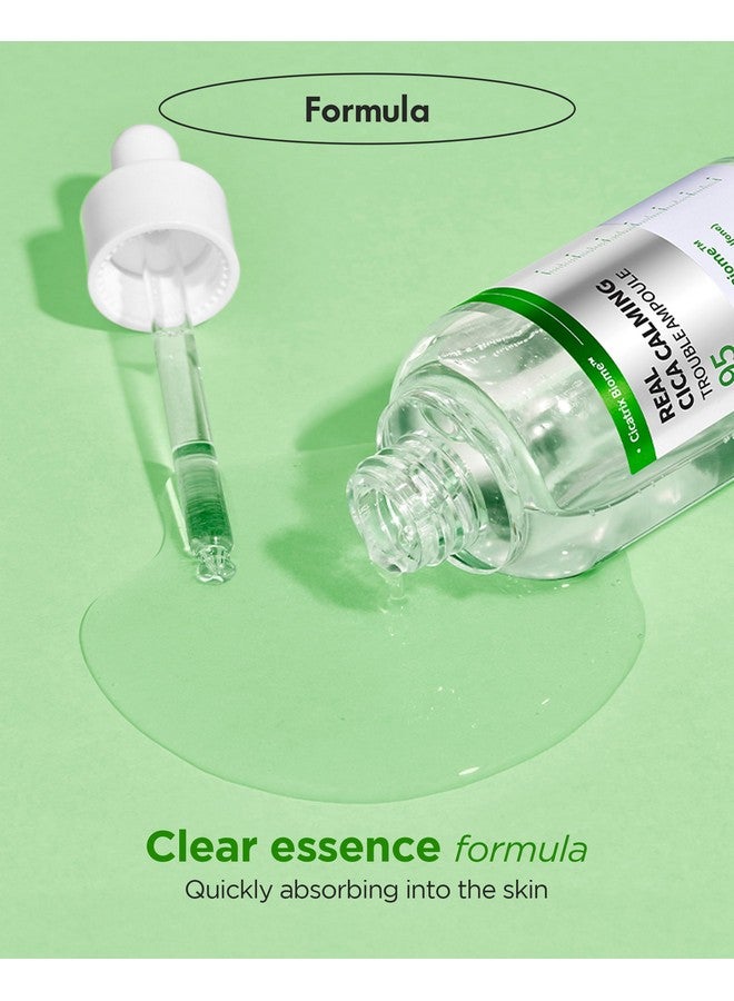 ويليدج أمبولة Real Cica Calming Trouble Ampoule، مصل مهدئ كوري 95% Madecassoside مهدئ سريع للاحمرار، التحكم في الدهون، يحسن النمش والعيوب للبشرة المعرضة لحب الشباب، 1.69 أونصة سائلة - Image 5