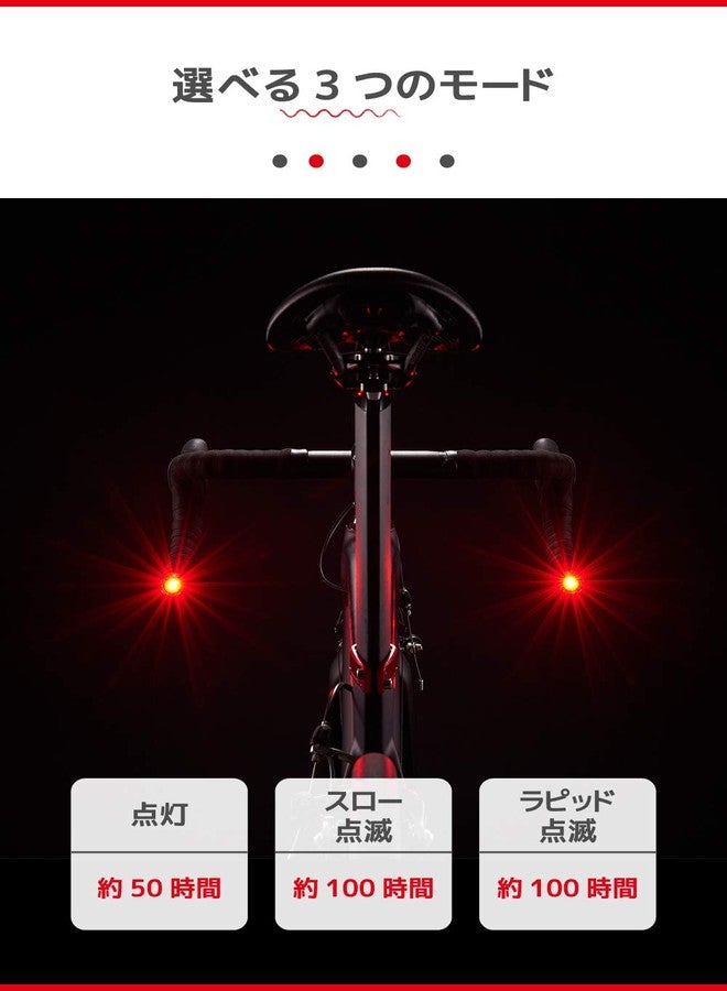 CatEye Black Orb Bar End Set of Bicycle Lights (Default, Black) - Image 4