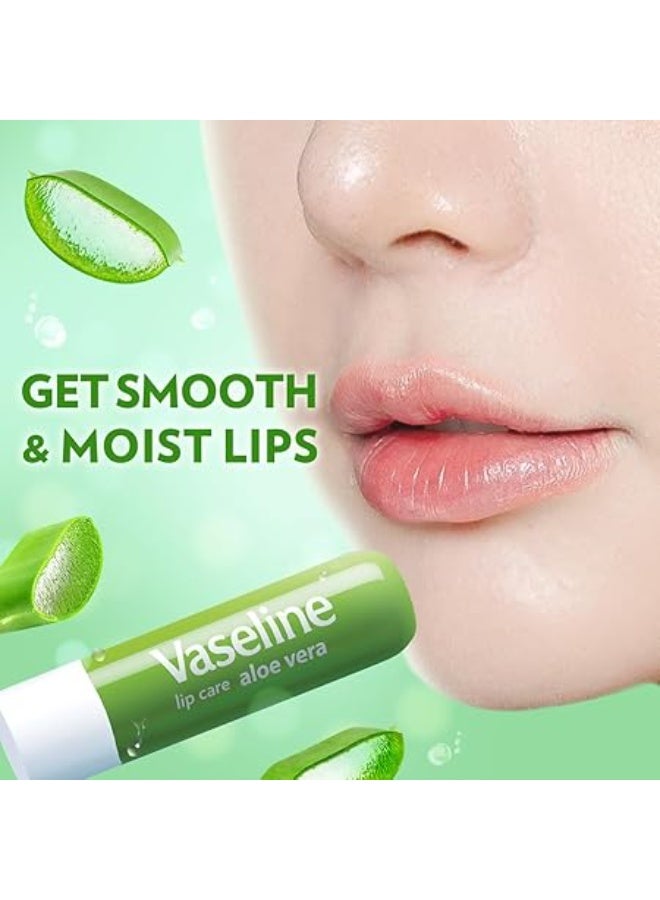 Vaseline Lip Therapy Aloe Vera Soothing Hydration For Soft lips  Lips, 4.8 gm - Image 5