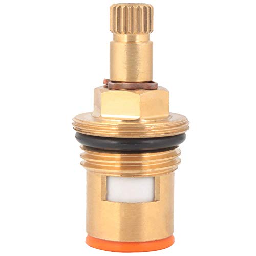 Spazio elegant bath decor Brass Ceramic Disc 1/2-inch Cartridge Quarter Turn Faucet Valve for Hot and Cold Bathroom Kitchen Tap - Set of 10 Nos - Image 3
