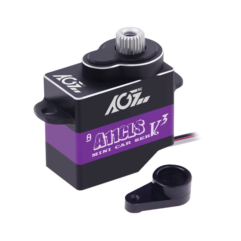 AGFRC MiniZCar Micro Steering Servo 11g Upgrade Programmable 0050sec High Speed Full Metal Gear Mini Digital Coreless Servo Control Angle 180 A11CLS V3 - Image 4