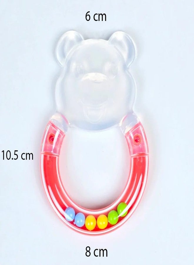 Fimalia Silicon & Wooden Baby Teething Toys for 3+ Months Baby, BPA Free Baby Teether Sensory Toy (Multicolor) (Bear Rattle Teether (1 pc Multicolor)) - Image 3