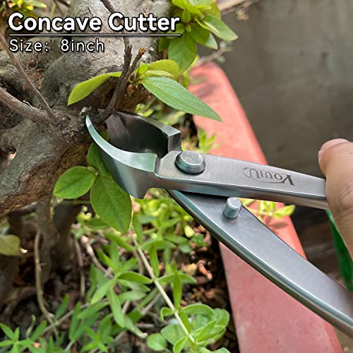 vouiu 6-Piece Bonsai Tool Set,Concave Cutter,Knob Cutter,Jin Pliers,Wire Cutter,Bonsai Scissors, Root Hook - Image 2