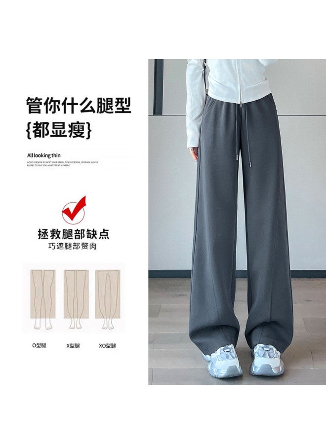 Hstyle Slim-fit Banana Wide-leg Pants For Women - 2025 Spring/fall Collection, Optional Extended Length, Loose Comfortable Athletic Tapered Pants, Slimming & Versatile Casual Trousers - Image 4