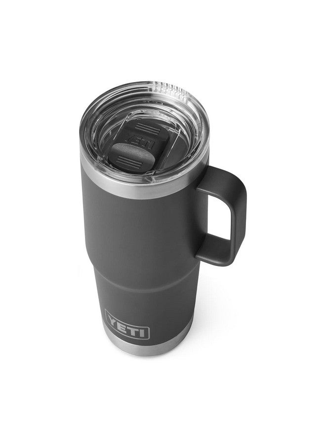 YETI YETI Rambler 20 oz Travel Mug, Stainless Steel, Vacuum Insulated with Stronghold Lid, Charcoal - Image 1