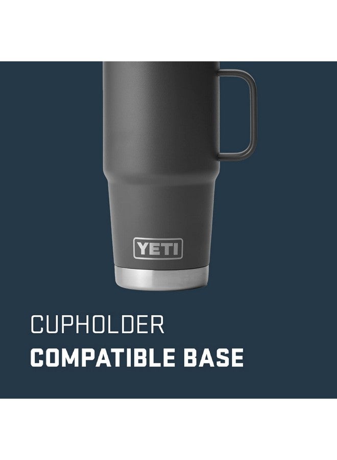 YETI YETI Rambler 20 oz Travel Mug, Stainless Steel, Vacuum Insulated with Stronghold Lid, Charcoal - Image 2