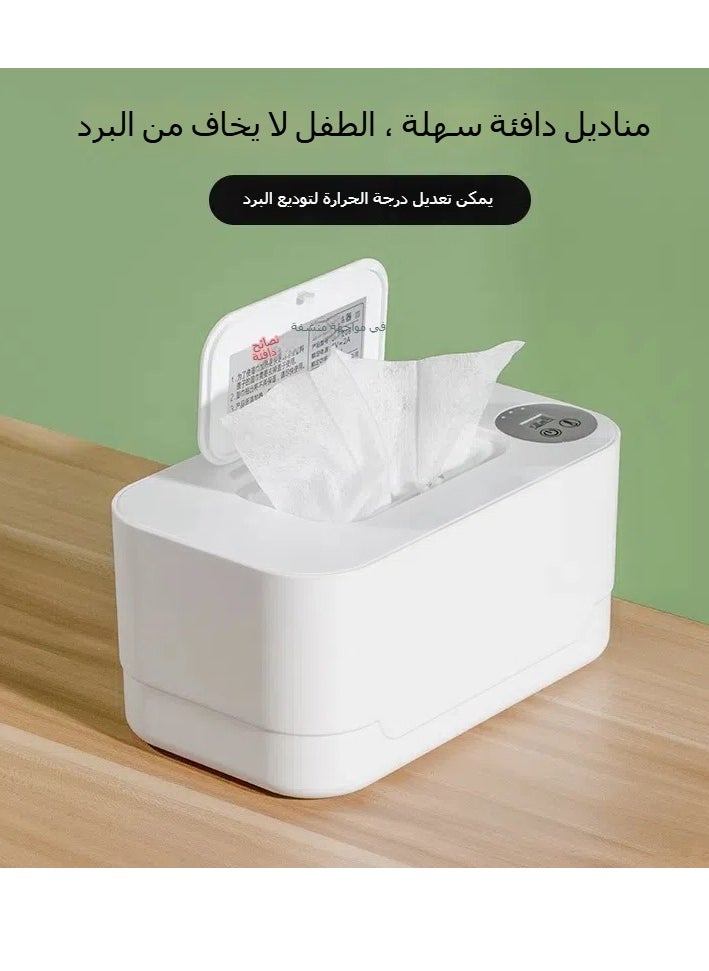 General - USB wet tissue heater, travel baby constant temperature wireless car charging portable wet tissue insulation box - Image 1