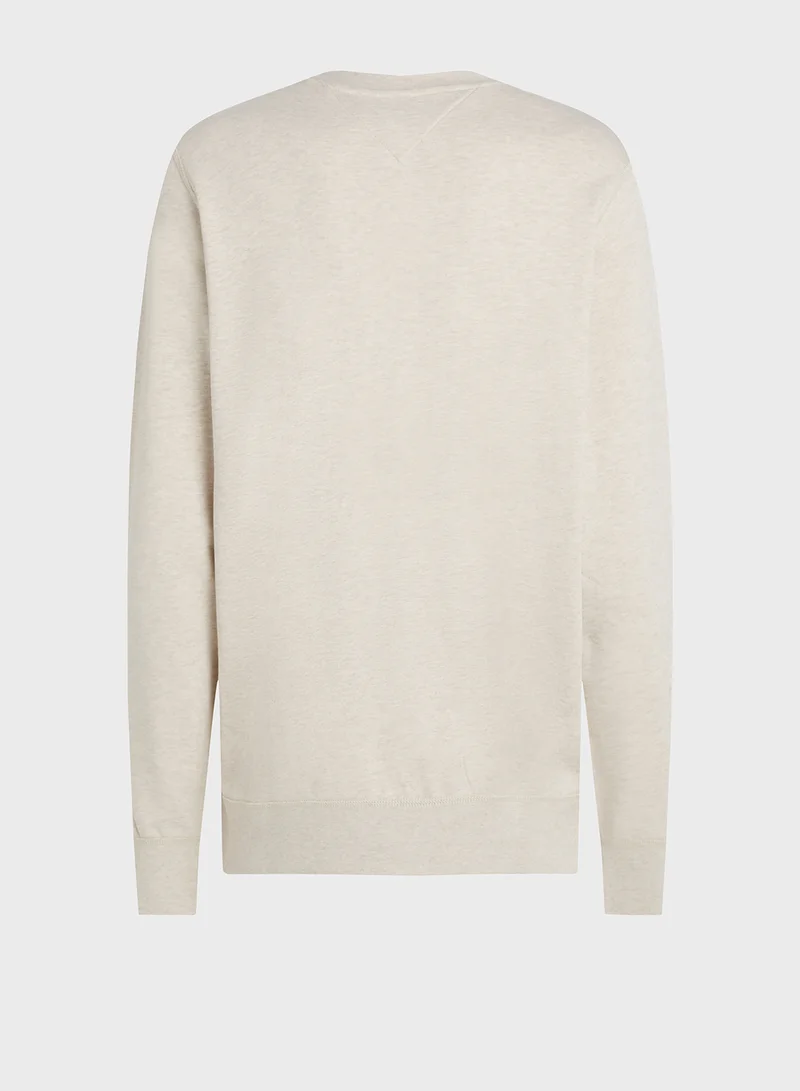 تومي هيلفيغر Logo Crew Neck Sweatshirt