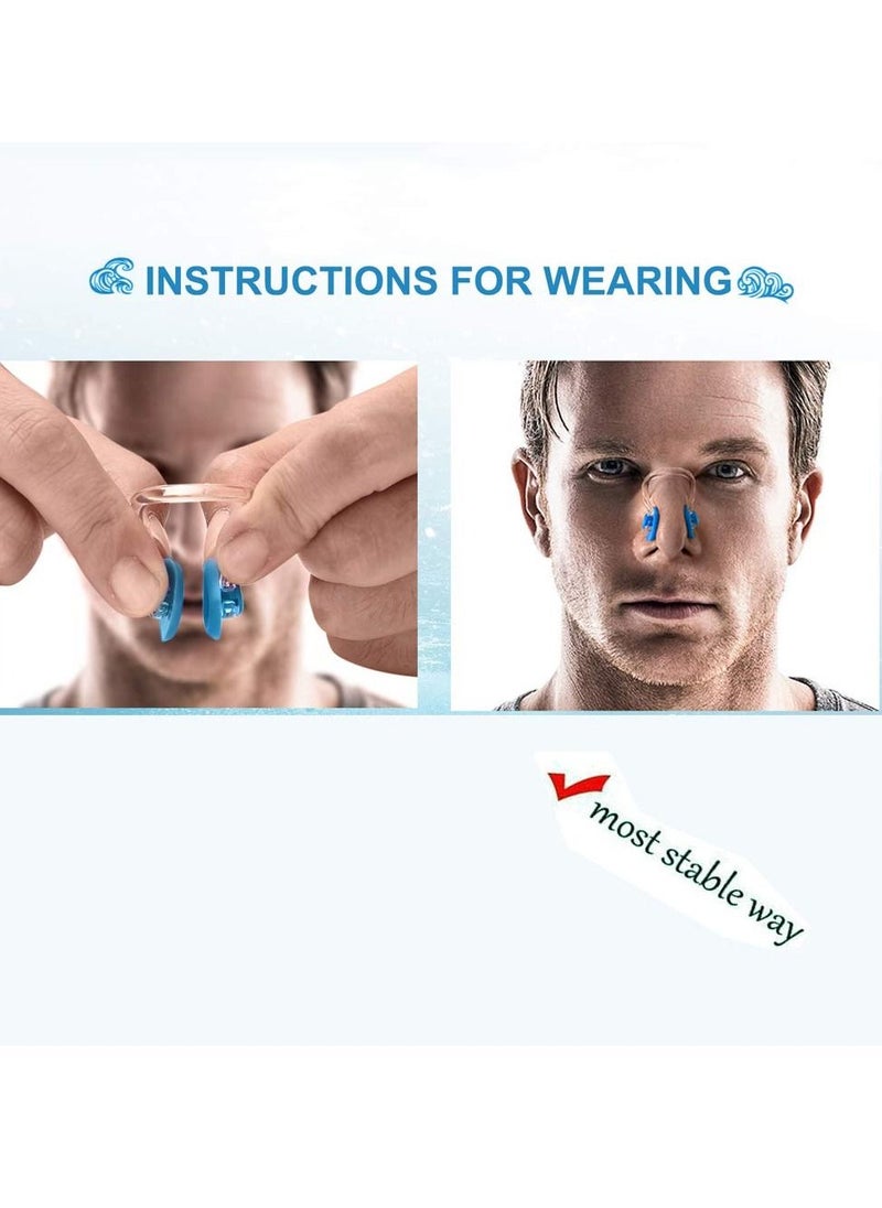 SYOSI Swimming Nose Clip, Swim Nose Clip with Waterproof Silica Gel for Kids and Adults  - Image 5