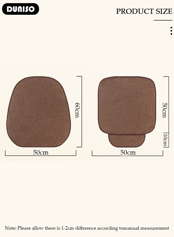 DUNISO 2pcs Auto Warm plush Universal Four Seasons Front Car Seat Covers Luxury Include Front Car Seat Protector Compatible with 95% Vehicle Fit for Cars Truck SUV or Vans - Image 4