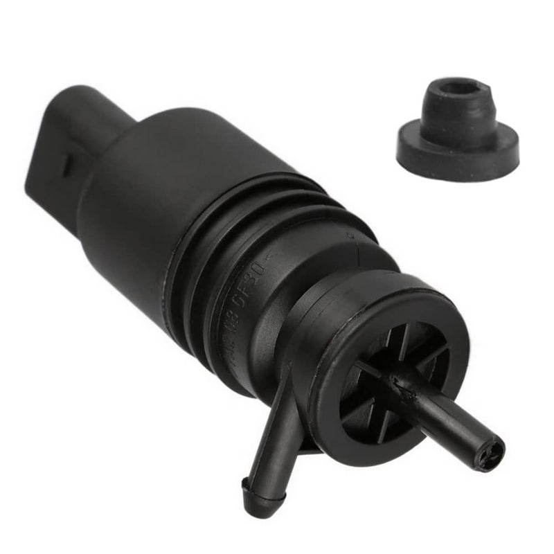 Front Windshield Washer Pump wGrommet Replacement for BMW E46 M3 M5 X3 X5 Z3 Z4 Z8 MercedesBenz E250 E300 E320 E500 E550 E63 AMG Replaces OEM 67128362154 67128377612 21323232316B