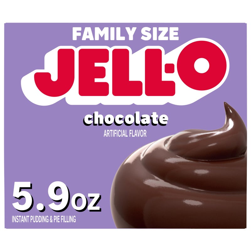 Jell-O JellO Chocolate Artificially Flavored Instant Pudding  Pie Filling Mix Family Size 59 oz Box - Image 3