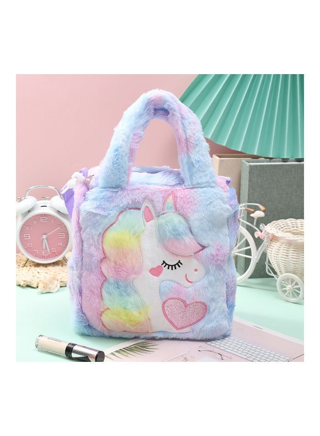 NIBEMINENT Kids Unicorn Plush Toddler Backpack 26 x 26cm - Image 2