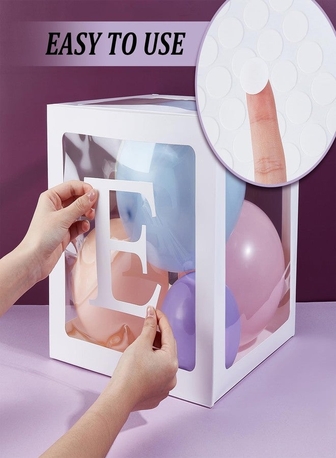 GLASSWINDS 12 Pcs Transparent Balloon Boxes for Baby Shower Decorations, Clear Balloon Boxes with 99 Letters for Wedding Gender Reveal Grad Birthday Party Bridal Anniversary Backdrop Decor - Image 3