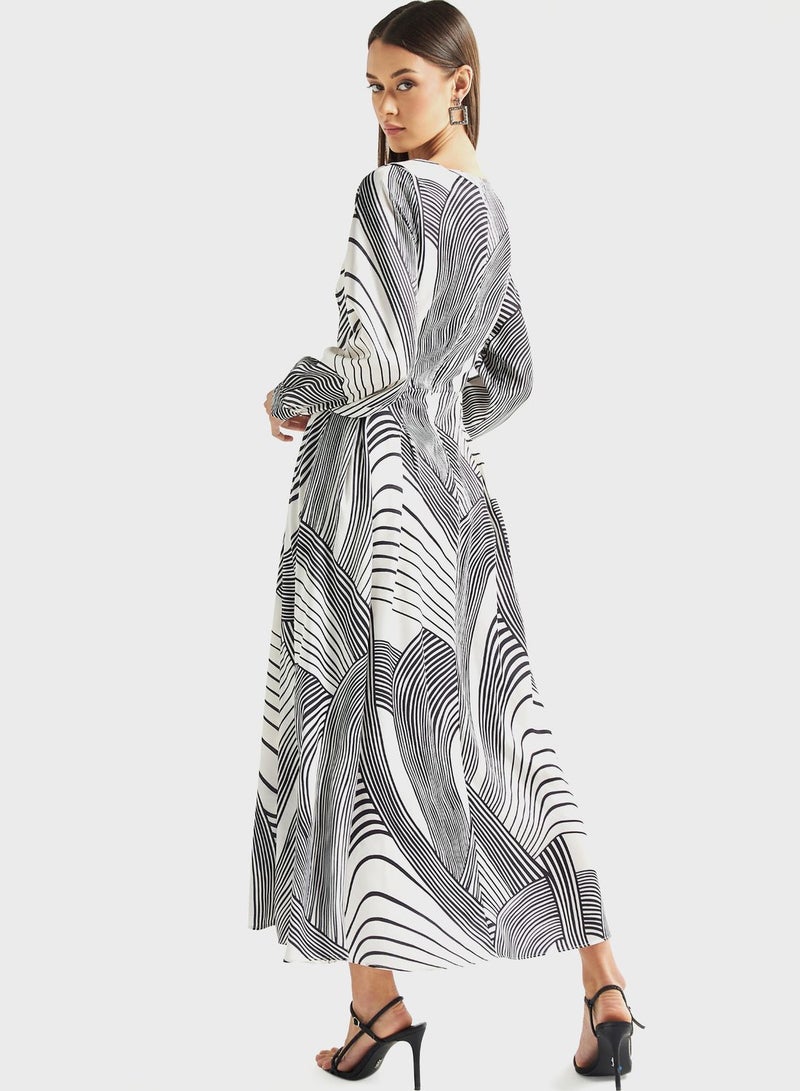 FAV Abstract Print Dress - Image 2