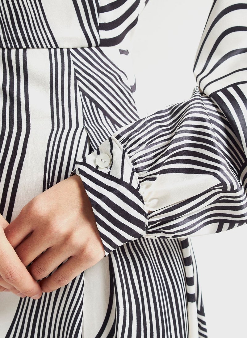 FAV Abstract Print Dress - Image 3