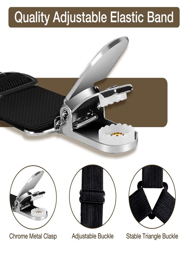 VBM 4 PCS Bed Sheet Holder Straps,The Triangle Bed Sheet Fasteners with Heavy Duty Grippers Clips,Adjustable Triangle Elastic Bed Sheet Holder/Straps Clip Suspenders Corner Gripper Holder - Image 4