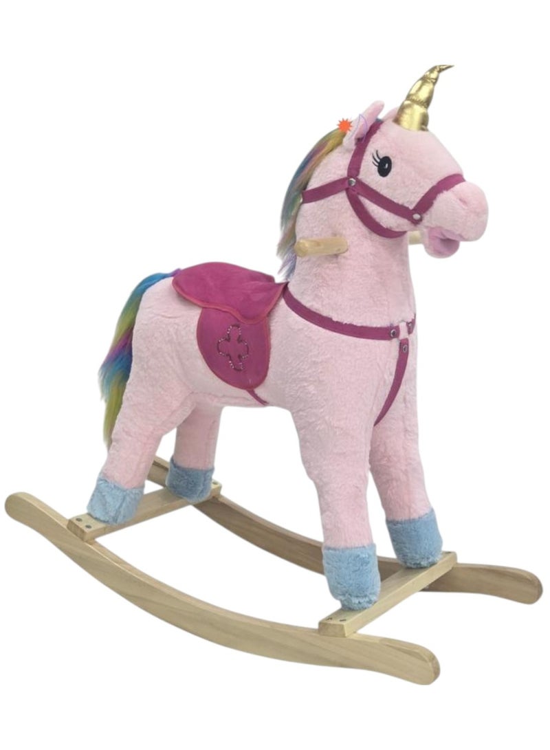 Toy Box Unicorn Horse Wooden Rocker 70x70x30cm