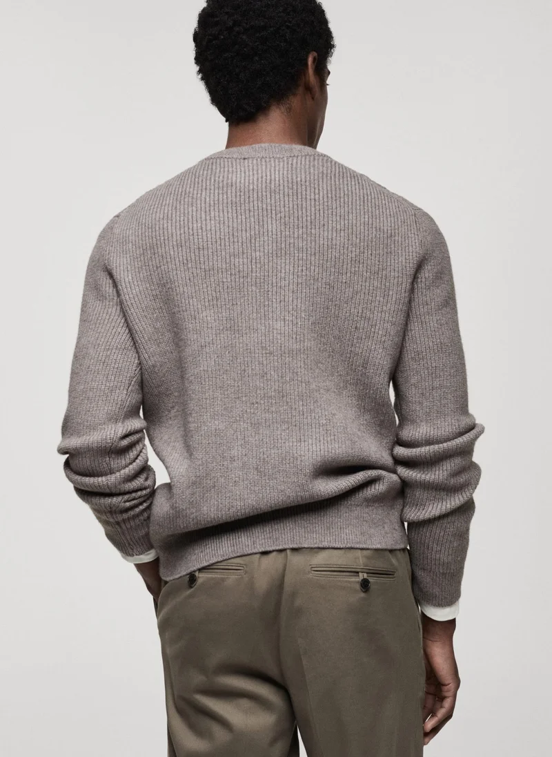 مانجو مان Combined Knitted Sweater