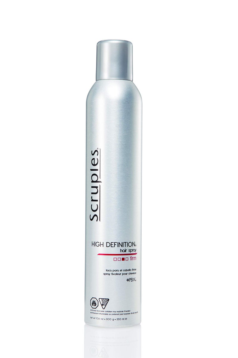 Scruples High Definition Hair Spray - Volumizing Hairspray with Extra Hold & Shine - For All Hair Types - Volumizing Spray is Humidity Resistant, Smoothing, & Non-Sticky (10.6 oz) - Image 1