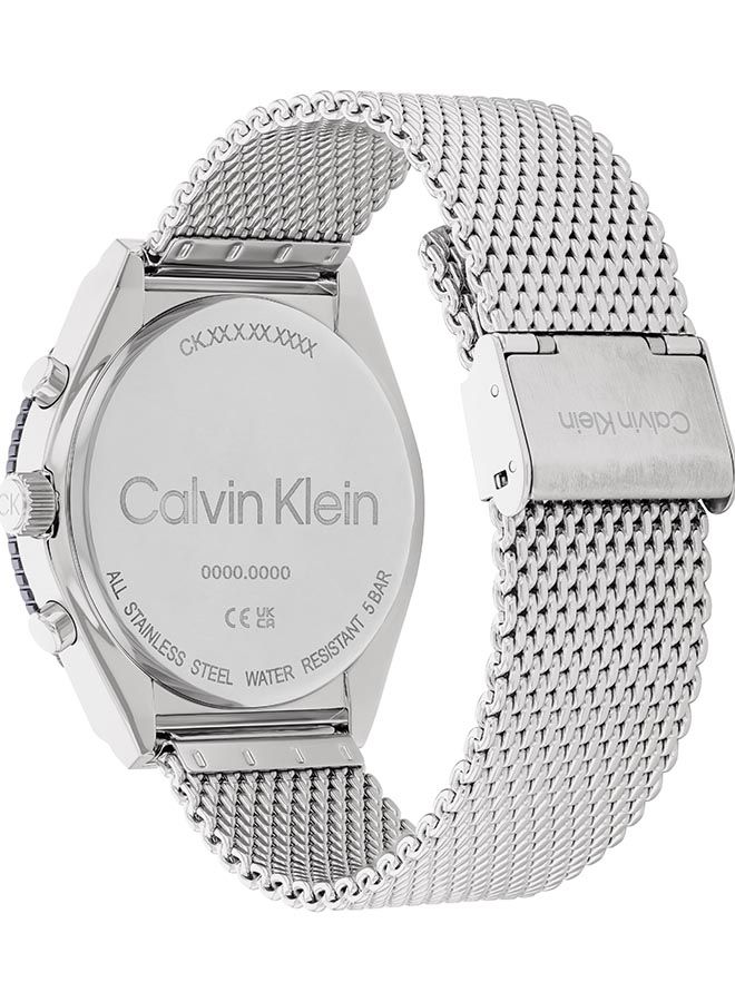 CALVIN KLEIN ساعة يد ستانلس ستيل بعقارب على شكل تونو للرجال 25200305 - 44.3 ملم - Image 3