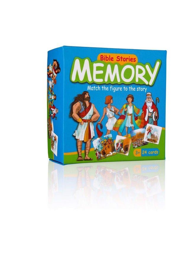 biblical world Bible Stories Memory Game - Old Testament Activity Card Game For Kids & Toddlers. Best Known Biblical Stories And Figures In 24 Educational Cards Playset.  - Image 1