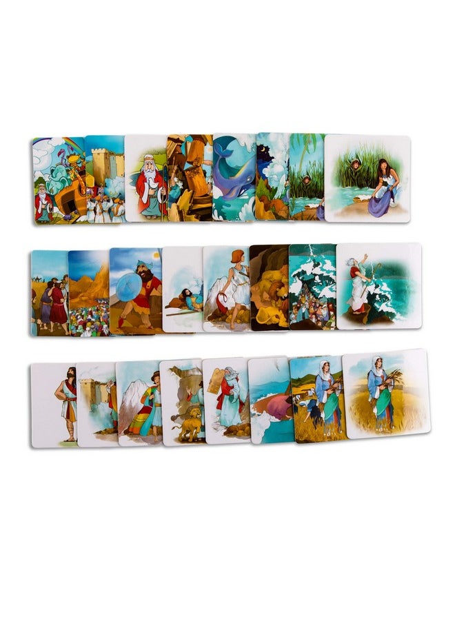 biblical world Bible Stories Memory Game - Old Testament Activity Card Game For Kids & Toddlers. Best Known Biblical Stories And Figures In 24 Educational Cards Playset.  - Image 2