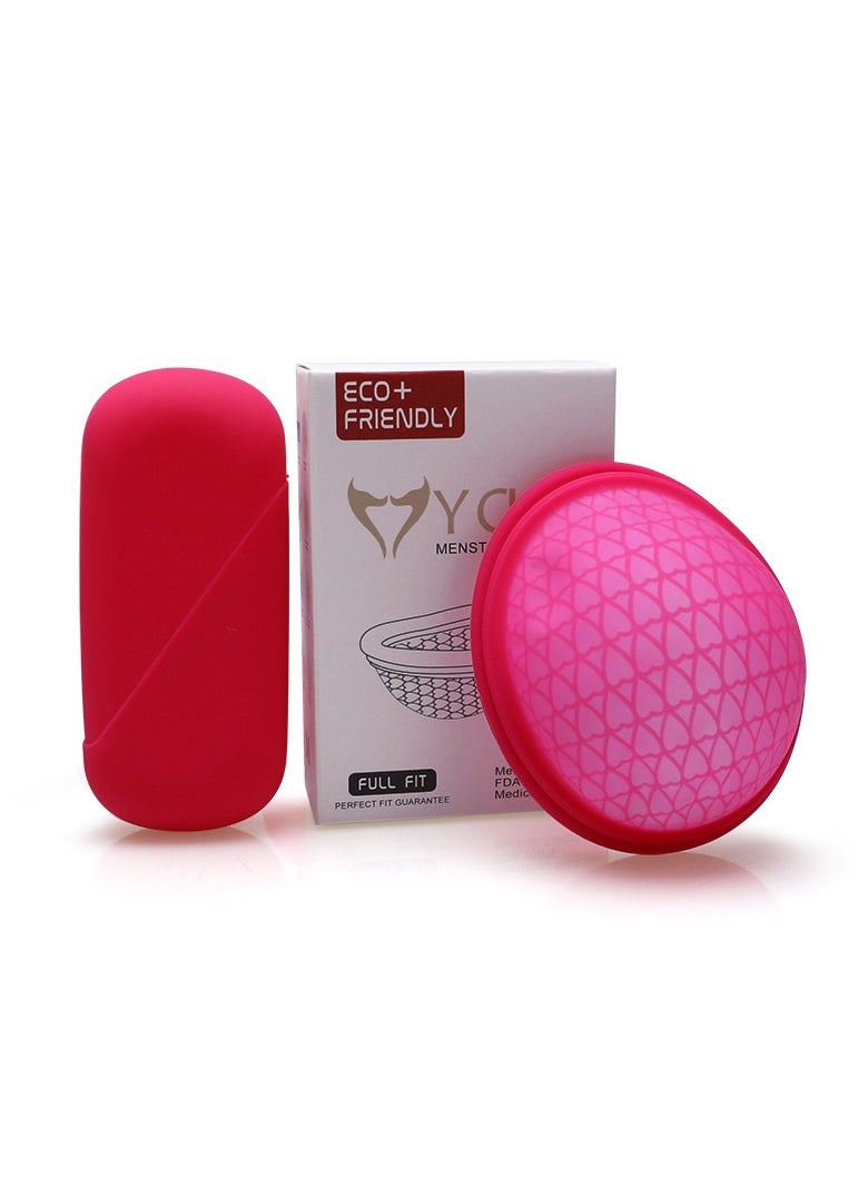 Generic - Reusable Menstrual Disc For Women Feminine Lady Menstrual Disc With Tail Flat-fit Design Extra-Thin Sterilizing Silicone Cup - Image 1