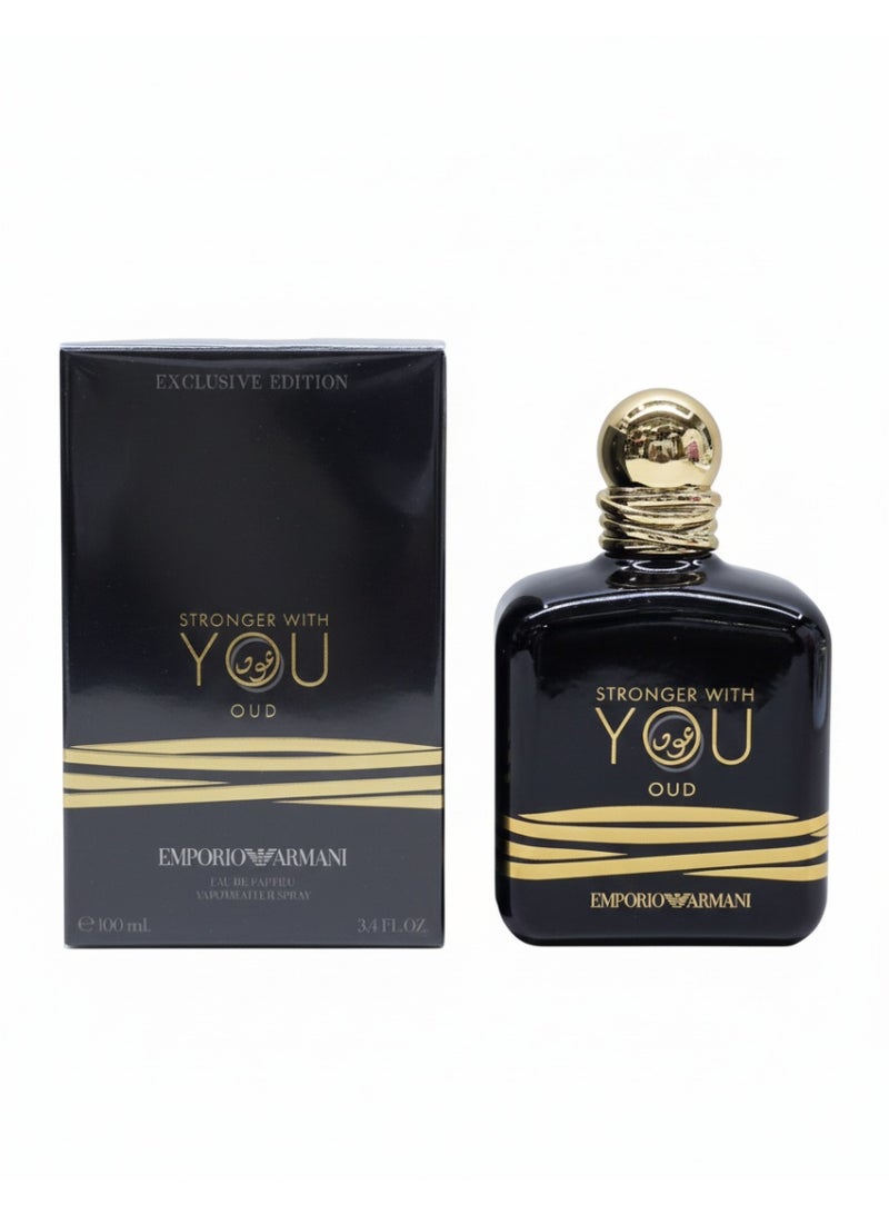 armani Stronger With You Oud EDP 100ml – Luxurious Intense Fragrance Gift Set - Image 2