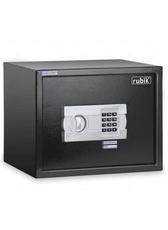 Rubik Large A4 Documents Size Safe Box for Home Office with Key and Pin Code Keypad for Cash Documents Jewelry Passports (30x38x30cm) Black  - Image 5