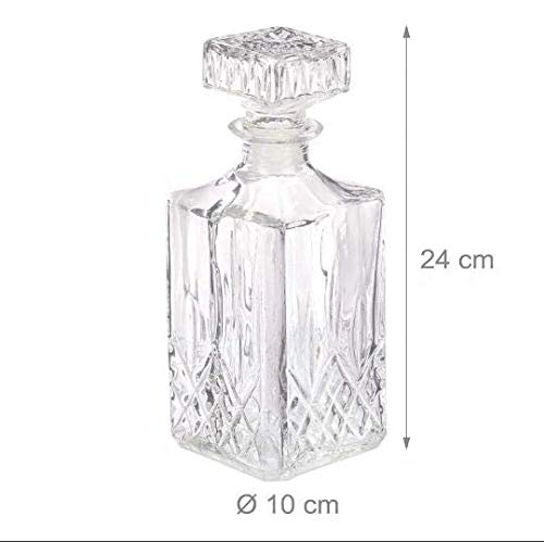 PrimeWorld European Opera Crystal Clear 1 Pcs Glass Decanter Set - Perfect for Whiskey, Scotch, Wine, Vodka, Tequila, Rum etc - Image 5
