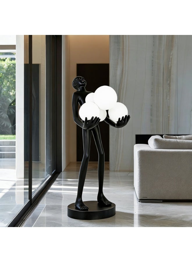 Floor Lamp Modern Creative Abstract Human Sculpture Floor Lamp - Modern Home Art Lighting, Artistic Fiberglass Standing Lamp with 6 Free G9 Bulbs, Warm Glow, Modern Luxury Decorative Lighting for Living Room/Hotel Lobby/Art Gallery/Shopping Mall - Image 5