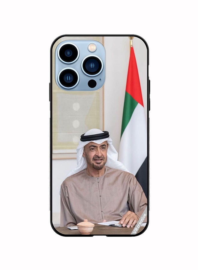 VR CREATIVE Protective Case Cover For Apple iPhone 14 Pro Max Sheikh Mohamed Bin Zayed Al Nahyan Design Multicolour - Image 1