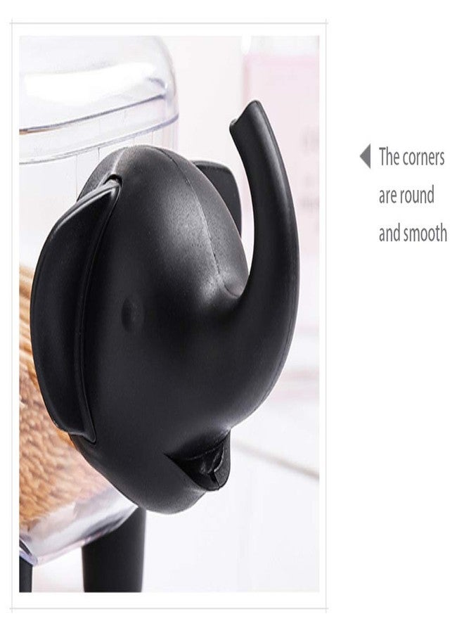 TabEnter Creative Dustproof Storage Box, for Office Stationery, Toothpicks, Cotton Swabs, etc. (Elephant) (Black) - Image 5