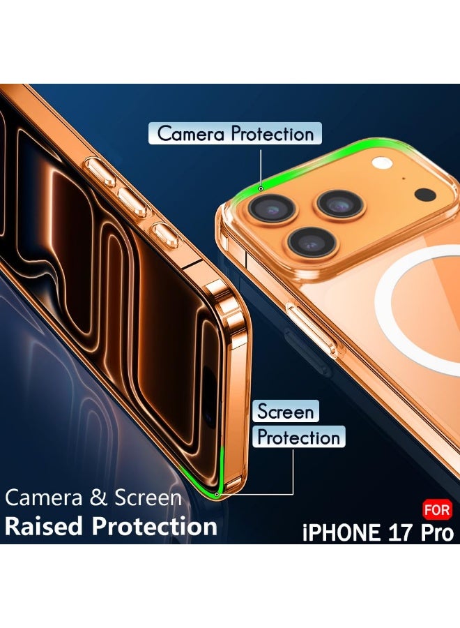 IPhone 17 Pro MagSafe Case Cover | Camera Protection | Hard Crystal Clear Back | Shockproof Bumper Case Cover for iPhone 17 Pro (Transparent) - Image 4
