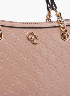 Women Monogram Embossed Tote Bag with Detachable Strap - pzsku/ZD3D218C245AAA93C5330Z/45/_/1738078252/0e93d54e-7741-4cd1-909a-4acc0f23a88e