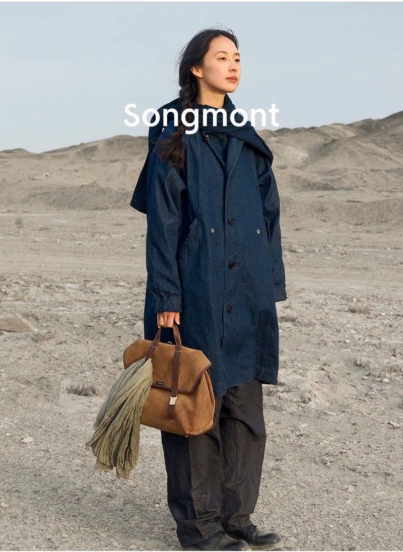 Songmont Songmont Mountain Walk Series Large Travel Briefcase Vintage Suede Crossbody Backpack (Small Size)  - Image 2