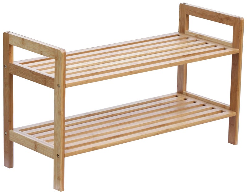 Oceanstar 2Tier Bamboo Shoe Rack Brown SR1309