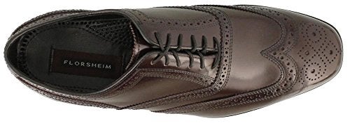 Florsheim Men's Lexington Wingtip Oxford, Burgundy,9 Wide - Image 3