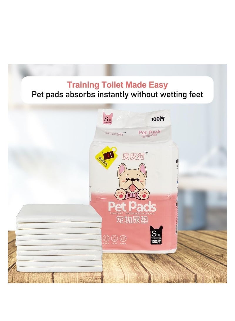أن ان سي بيتس وسادات تدريب الحيوانات الأليفة على استخدام المرحاض، وسادات بول مانعة للتسرب من 5 طبقات للكلاب الصغيرة، مقاومة للتمزق والتحكم في الرائحة، 100 قطعة من وسادات التبول عالية الامتصاص للاستخدام الداخلي، وسادة مريحة، 45 سم (أزرق) - Image 4