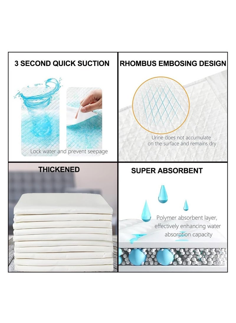 أن ان سي بيتس وسادات تدريب الحيوانات الأليفة على استخدام المرحاض، وسادات بول مانعة للتسرب من 5 طبقات للكلاب الصغيرة، مقاومة للتمزق والتحكم في الرائحة، 100 قطعة من وسادات التبول عالية الامتصاص للاستخدام الداخلي، وسادة مريحة، 45 سم (أزرق) - Image 5