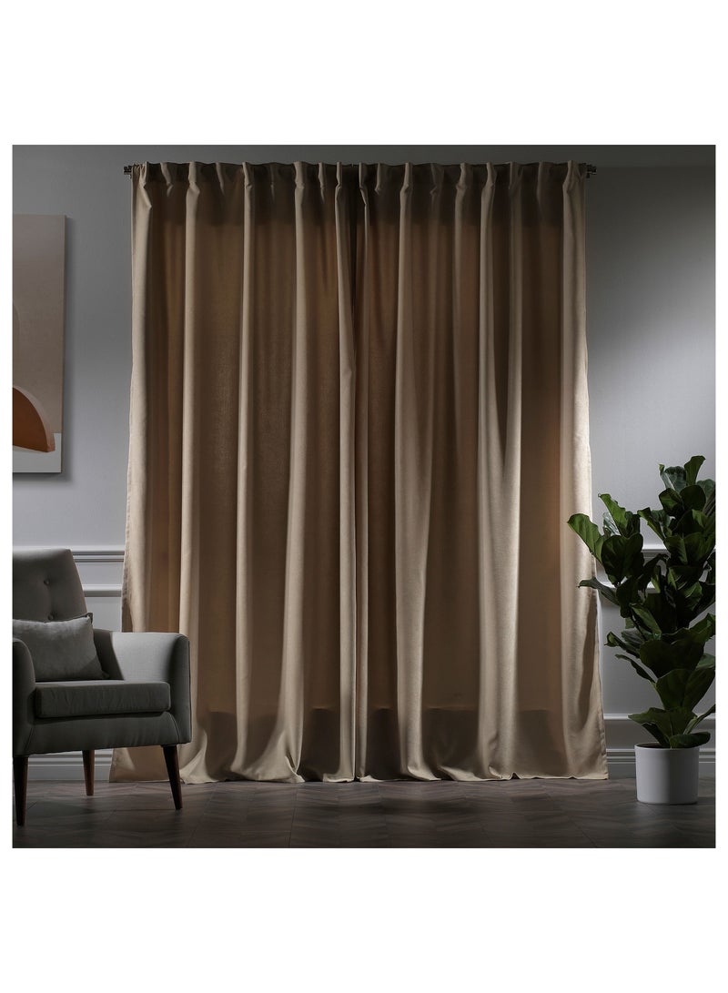 Zeenah Furniture Solid Color Home Decorative Curtains Velvet Look 2 Panels Hanging Back Tap & Rod Pocket Living Room Nursery Room Kitchen Office Windows Home Decoration - Image 2