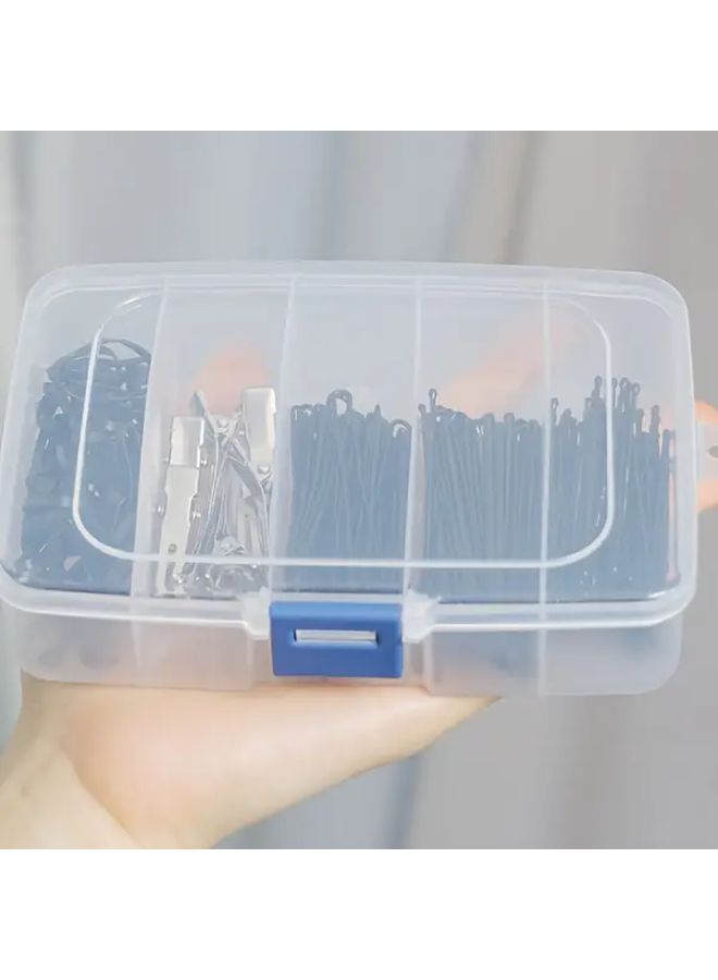 2pcs Multi Functional Portable Medicine Packaging And Storage Box Hair Clip Organizer For Travel Home Dormitory Women Girls - Image 3
